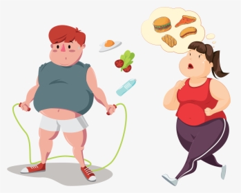 Fat Man Skipping Rope, HD Png Download, Free Download