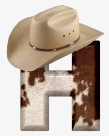 Abecedario Piel De Vaca Y Sombrero De Cowboy - Transparent Background Cowboy Hat Transparent, HD Png Download, Free Download