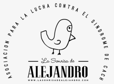 Logo En Blanco Y Negro De La Sonrisa De Alejandro - Line Art, HD Png Download, Free Download
