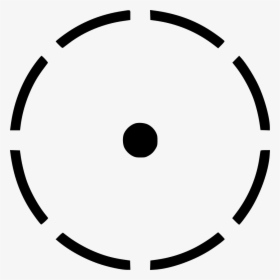 Round Area Dot Radius Center Border - Map Center Icon, HD Png Download, Free Download