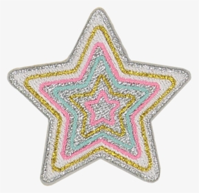 Rainbow Star Sticker Patch - Stitch, HD Png Download, Free Download
