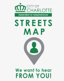 Clt Streets Map - Sign, HD Png Download, Free Download
