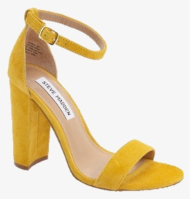 Yellow Amarillo Aesthetic Random Shoes Zapatos - Mustard Colour Heels, HD Png Download, Free Download