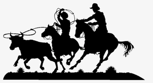 Team Roping Cattle Ranch Breakaway Roping Metal - Team Roping Png, Transparent Png, Free Download