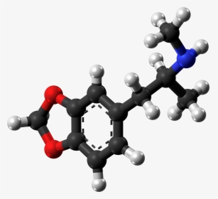 Ball And Stick Model Of An Mdma Molecule - Mdma Molecule, HD Png Download, Free Download