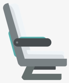 Aircraft Flat Seats Transprent - Airplane Seat Illustration Png, Transparent Png, Free Download