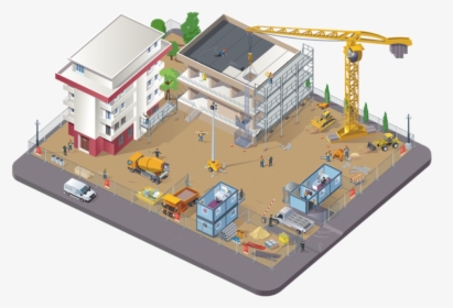Construction Site Security Solutions At A Glance - Security On A Building Site, HD Png Download, Free Download