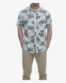 Coastaoro Kimah Floral Print Pattern Woven Ss Shirt - Plaid, HD Png Download, Free Download