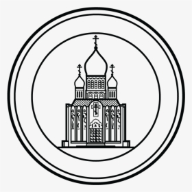 Parish Seal/stamp Design For Landmark, Holy Virgin - Line Art, HD Png Download, Free Download