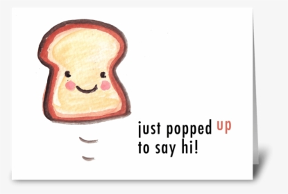 Toasty Hello Greeting Card - Cartoon, HD Png Download, Free Download