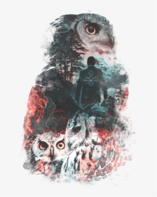 Not What They Seem Inspired By Twin Peaks Wall Tapestry - Twin Peaks Owls Tshirt, HD Png Download, Free Download