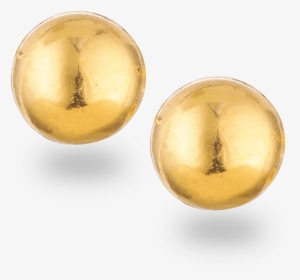 22ct Gold Stud Earring - Earrings, HD Png Download, Free Download