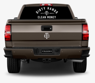 White // Dhcm Truck Decal - 14 18 Silverado Rear Bumper, HD Png Download, Free Download