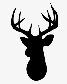 White-tailed Deer Reindeer Silhouette Clip Art - Buck Clipart, HD Png Download, Free Download