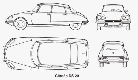 Citroen Ds 20, Year 1968 Clip Arts - Citroen Ds Free Vector, HD Png Download, Free Download