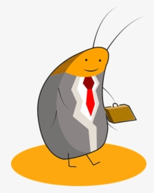 Cockroach, Entrepreneur, Work, Employee, Costume, Style - Madagascar Hissing Cockroach Cartoon, HD Png Download, Free Download