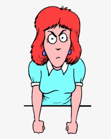 Angry Cartoon Woman Clipart Royalty-free Clip Art - Angry Mother Cartoon Gif, HD Png Download, Free Download