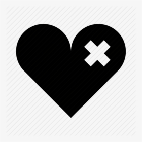Heart Hurt Bandage Black Dark Sad X Freetoedit - Heart, HD Png Download, Free Download