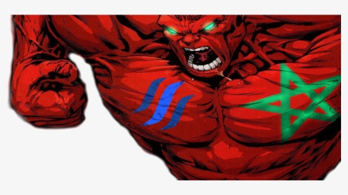 @steemorocco @hdmed Banner - Red Hulk, HD Png Download, Free Download