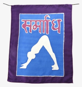 Hand Painted Yoga Poses Prayer Flags Wall Hanging Yoga, HD Png Download, Free Download