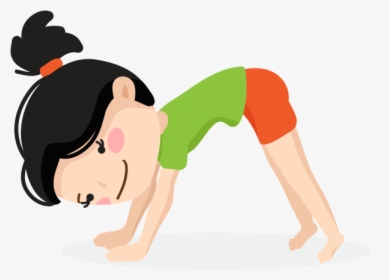 Kids Yoga Pose Ten - Press Up, HD Png Download, Free Download