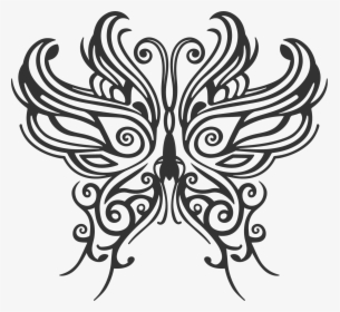Butterfly Tattoo Png, Transparent Png, Free Download