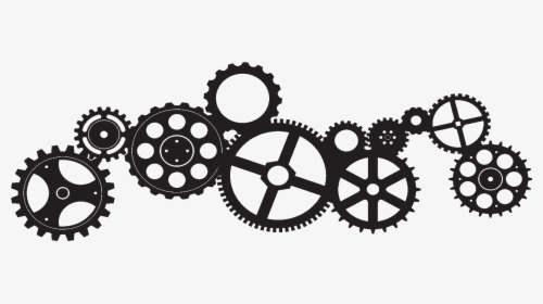 Gears On A Wall , Png Download - White Gears Clipart Transparent Background, Png Download, Free Download