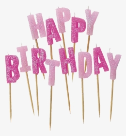 Birthday Candles - Happy Birthday Stick Candles, HD Png Download, Free Download