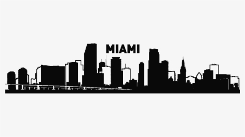 Clip Art City Of Tattoos Google - Miami Skyline Silhouette Png, Transparent Png, Free Download