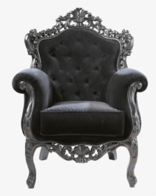 Armchair Black Royal - Transparent Royal Chair Png, Png Download, Free Download
