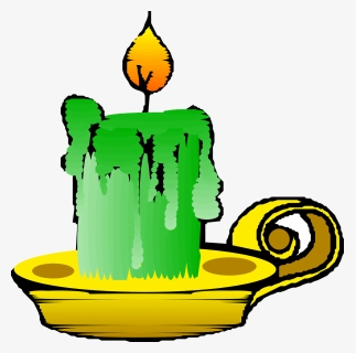 Green Candle Svg Clip Arts - Candle Clip Art, HD Png Download, Free Download