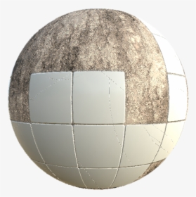 Scratched Missing Tiles - Sphere, HD Png Download, Free Download