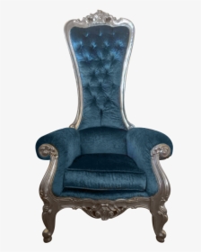King Chair Png - Princess Chair Png Blue, Transparent Png, Free Download
