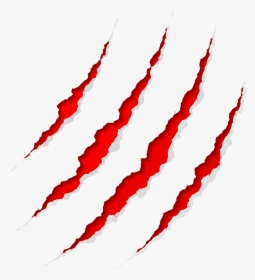 Claw Scratch Red Vector Png - Claw Marks, Transparent Png, Free Download