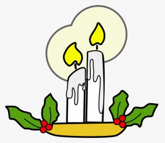 Candle Light Svg Clip Arts - Christmas Candles Clip Art, HD Png Download, Free Download