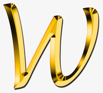Transparent Letter Png Transparent - Letters Gold W Logo, Png Download, Free Download