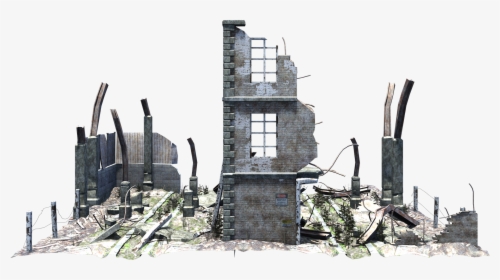 Ruined Building Png - Destroyed Building Png, Transparent Png, Free Download