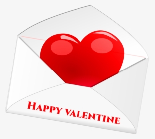 Happy Valentine"s Day Png Letter Transparent - Heart, Png Download, Free Download