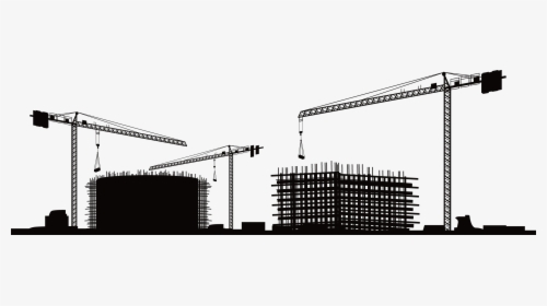 Construction Vector Graphics Building Clip Art Silhouette - Building Construction Vector Png, Transparent Png, Free Download