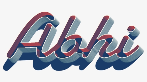 Abhi 3d Letter Png Name - Graphic Design, Transparent Png, Free Download