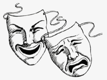 Laugh Now Cry Later Masks Tattoo Clipart , Png Download - Good Times Bad Times Face, Transparent Png, Free Download