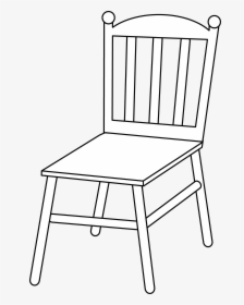 Chair Line Art - Chair Clipart Black And White Png, Transparent Png, Free Download