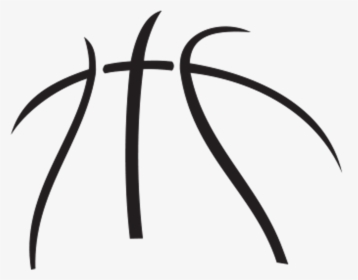 Basketball Black And White Basketball Black And White - Basketball Outline Clipart, HD Png Download, Free Download