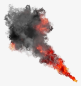 Transparent Volcano Png - Fire With Smoke Png, Png Download, Free Download