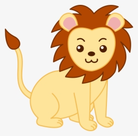 Animal Clipart Animal Clip Art Image - Baby Lion Clipart Black And White, HD Png Download, Free Download