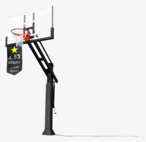 Transparent Basketball Goal Clipart Black And White - Anatomy Of A Basketball Hoop, HD Png Download, Free Download