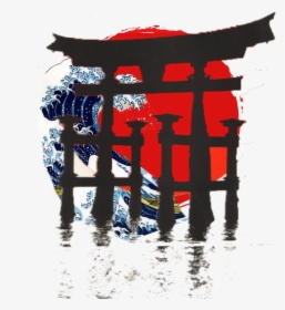 Transparent Torii Gate Png - Japanese Waves, Png Download, Free Download