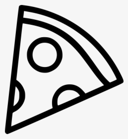 Pizza Slice Png - Slice Of Pizza Clipart Black And White, Transparent Png, Free Download