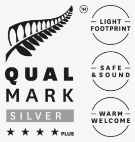 Qualmark 4 Star Plus Silver Award Logo Stacked - New Zealand, HD Png Download, Free Download