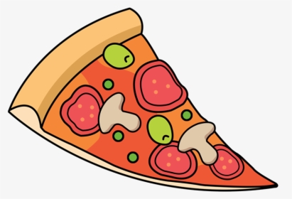 Pizza Clipart Sketch Slice - Free Clipart Pizza, HD Png Download, Free Download